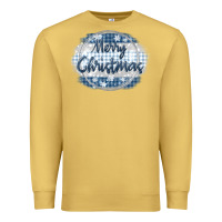 Antique Gold merry christmas blue Premium Sweatshirt - MaliasSmallBusiness