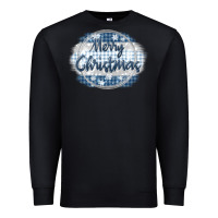 Black merry christmas blue Premium Sweatshirt - MaliasSmallBusiness