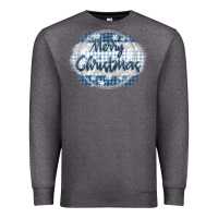 Charcoal Heather merry christmas blue Premium Sweatshirt - MaliasSmallBusiness
