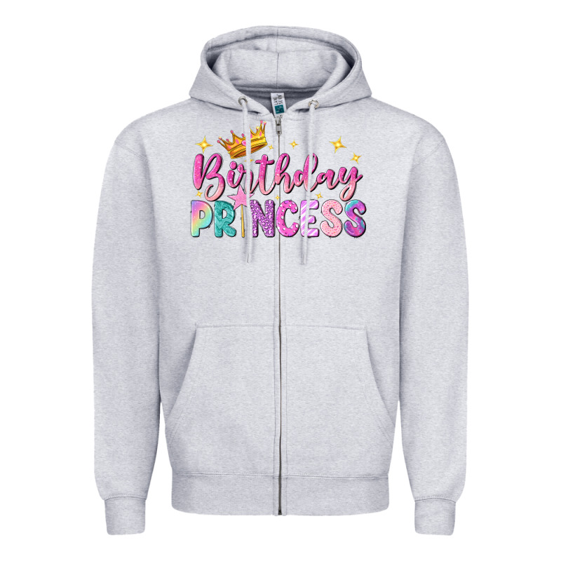 Birthday Princess Zipper Hoodie by NancyCooperArtShop | Teevron