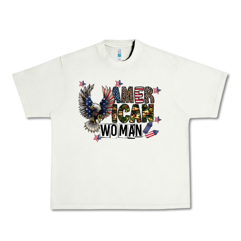 American Woman Urban Heavy Tee by CowhideDigitalArt | Teevron