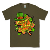 Army Green happy st patrick s day shamrock Classic Tee - Artiststas