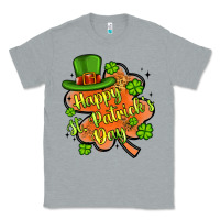 Heather Grey happy st patrick s day shamrock Classic Tee - Artiststas