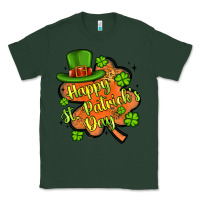 Sports Green happy st patrick s day shamrock Classic Tee - Artiststas