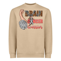 Mushroom brain cancer warrior Heavyweight Sweatshirt - texasbilliewilder