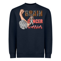 Navy brain cancer warrior Heavyweight Sweatshirt - texasbilliewilder