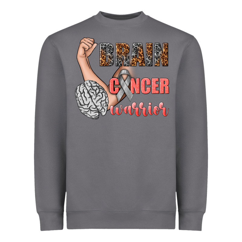 Brain Cancer Warrior Heavyweight Sweatshirt by texasbilliewilder | Teevron