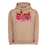 Pigment Burro one loved teacher afro messy bun Urban Hoodie - texasbilliewilder