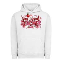 Pigment Lunar Rock one loved teacher afro messy bun Urban Hoodie - texasbilliewilder