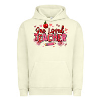 Pigment Pistachio one loved teacher afro messy bun Urban Hoodie - texasbilliewilder