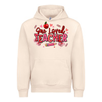 Sandshell one loved teacher afro messy bun Urban Hoodie - texasbilliewilder
