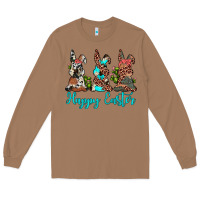 Toasted Coconut happy easter leopard cowhide turquoise cactus bunny's Long Sleeve Tee - JahusDesignShop
