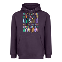 Plum some things are better left unsaid but i'm probabl Heavyweight Hoodie - MaliasSmallBusiness