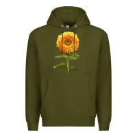 Army Green Gummy Bear Sunflower Premium Hoodie - LillyAllenDesigns