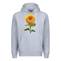 Heather Grey Gummy Bear Sunflower Premium Hoodie - LillyAllenDesigns