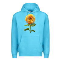 Ocean Blue Gummy Bear Sunflower Premium Hoodie - LillyAllenDesigns