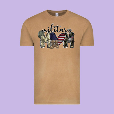 Military Mom Vintage Tee Designed By Sublimationcraftshop