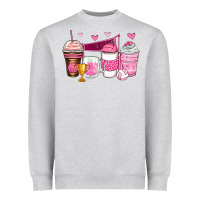 Heather Grey volleyball coffee cups Heavyweight Sweatshirt - Zillion Design Studio
