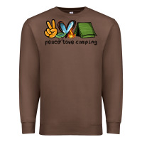 Chestnut peace love camping Premium Sweatshirt - NancyCooperArtShop