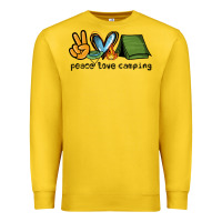 Lemon peace love camping Premium Sweatshirt - NancyCooperArtShop