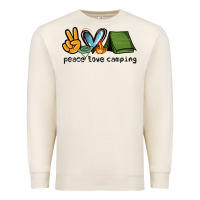 Sandshell peace love camping Premium Sweatshirt - NancyCooperArtShop