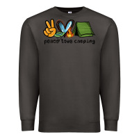 Smoke peace love camping Premium Sweatshirt - NancyCooperArtShop