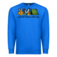 True Royal peace love camping Premium Sweatshirt - NancyCooperArtShop