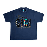Navy being a gigi makes my life complate Urban Heavy Tee - CowhideDigitalArt