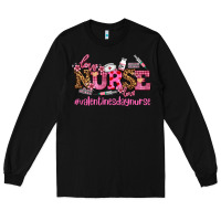 Black nurse with valentines day element Long Sleeve Tee - AdoDesignShop