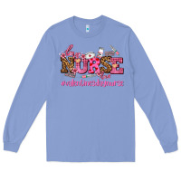 Colony Blue nurse with valentines day element Long Sleeve Tee - AdoDesignShop
