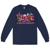 Navy nurse with valentines day element Long Sleeve Tee - AdoDesignShop