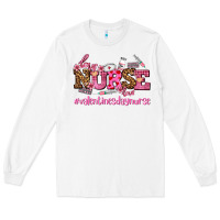 White nurse with valentines day element Long Sleeve Tee - AdoDesignShop