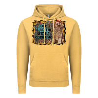 Vintage Mustard life is better with a cockapoo Vintage Hoodie - RanaPortraitStore