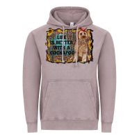 Vintage Zinc life is better with a cockapoo Vintage Hoodie - RanaPortraitStore