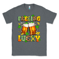 Charcoal Heather feeling lucky Classic Tee - Artiststas