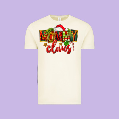 Christmas Mommy Claus Vintage Tee Designed By Fadigitalartstudio