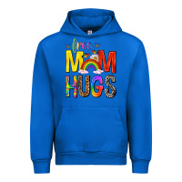 Cobalt Free Mom Hugs with Butterflies Urban Hoodie - texasbilliewilder