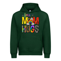Forest Green Free Mom Hugs with Butterflies Urban Hoodie - texasbilliewilder