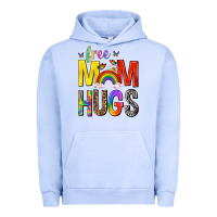 Pigment Grape Ice Free Mom Hugs with Butterflies Urban Hoodie - texasbilliewilder