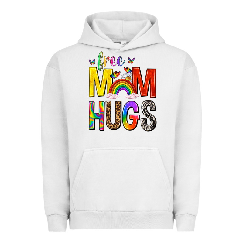 Free Mom Hugs With Butterflies Urban Hoodie by texasbilliewilder | Teevron
