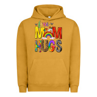 Pigment Peanut Butter Free Mom Hugs with Butterflies Urban Hoodie - texasbilliewilder
