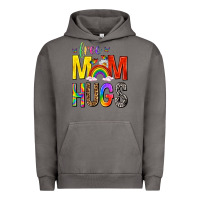 Pigment Tornado Free Mom Hugs with Butterflies Urban Hoodie - texasbilliewilder