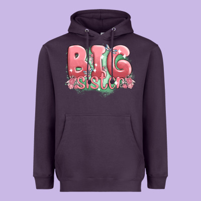 Big Sister Heavyweight Hoodie Designed By Maliassmallbusiness