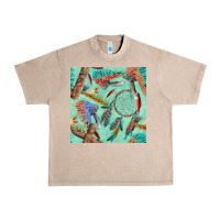 French Oak pipe tomahawk dreamcatcher headdress seamless patt Urban Heavy Tee - FaDigitalArtStudio