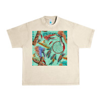 Sandshell pipe tomahawk dreamcatcher headdress seamless patt Urban Heavy Tee - FaDigitalArtStudio