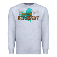 Heather Grey perfectly imperfect Premium Sweatshirt - NancyCooperArtShop
