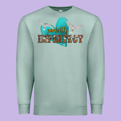 Perfectly Imperfect Premium Sweatshirt Designed By Nancycooperartshop