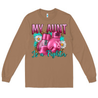 Toasted Coconut Breast Cancer My Aunt İs A Fighter Long Sleeve Tee - Artiststas
