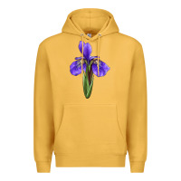 Mustard Iris Flower Premium Hoodie - LillyAllenDesigns