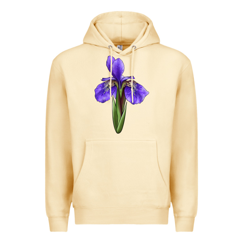 Iris Flower Premium Hoodie by LillyAllenDesigns | Teevron